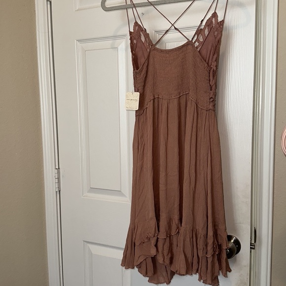 NWT Free People Adella mini mauve light pink lace dress BLOGGER'S FAVE! - Picture 13 of 14